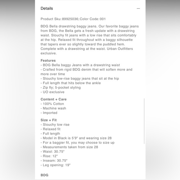 NWT BDG Denim - Picture 6 of 7